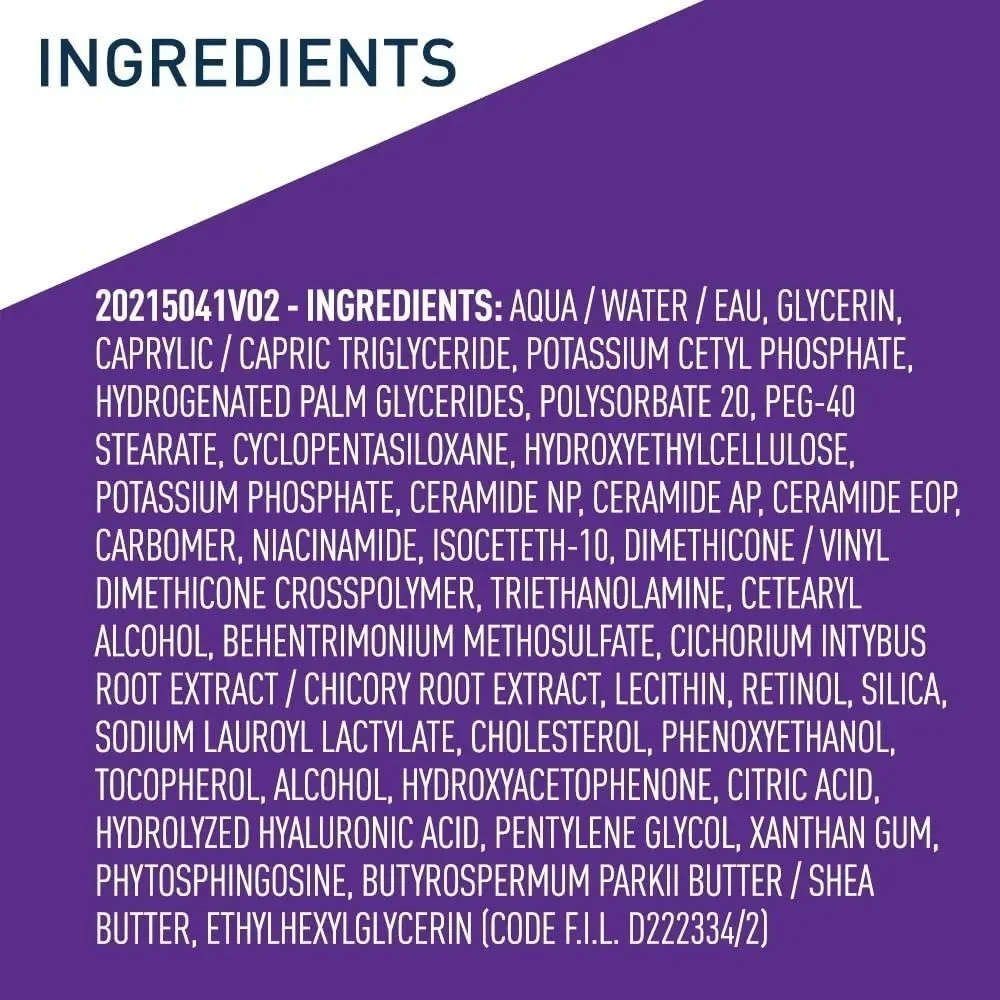 CeraVe Retinol Serum Face Niacinamide & Hyaluronic Acid Brightening Serum 1 oz